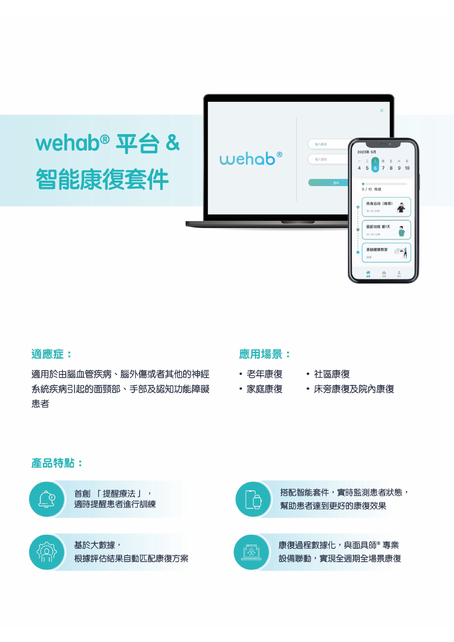 WeHab 智慧康复平台与产品套装